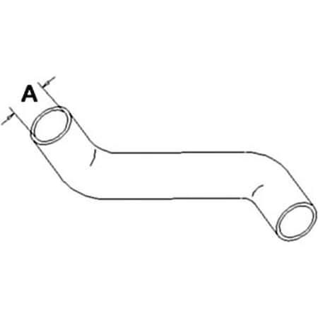 Aftermarket Radiator Hose Upper fits Leyland 344 384 ATJ3177 JCB 02310009 CSO90-0529
